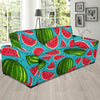Watermelon Piece Blue Pattern Print Sofa Covers-grizzshop