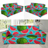 Watermelon Piece Blue Pattern Print Sofa Covers-grizzshop