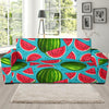 Watermelon Piece Blue Pattern Print Sofa Covers-grizzshop