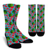 Watermelon Piece Blue Pattern Print Unisex Crew Socks-grizzshop