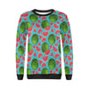 Watermelon Piece Blue Pattern Print Women Crewneck Sweatshirt-grizzshop