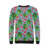 Watermelon Piece Blue Pattern Print Women Crewneck Sweatshirt-grizzshop