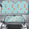 Watermelon Piece Polka Dot Blue Pattern Print Car Sun Shade-grizzshop