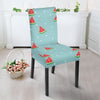 Watermelon Piece Polka Dot Blue Pattern Print Chair Cover-grizzshop