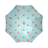 Watermelon Piece Polka Dot Blue Pattern Print Foldable Umbrella-grizzshop