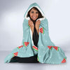 Watermelon Piece Polka Dot Blue Pattern Print Hooded Blanket-grizzshop