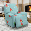 Watermelon Piece Polka Dot Blue Pattern Print Recliner Cover-grizzshop