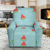 Watermelon Piece Polka Dot Blue Pattern Print Recliner Cover-grizzshop