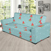 Watermelon Piece Polka Dot Blue Pattern Print Sofa Covers-grizzshop