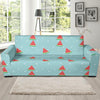 Watermelon Piece Polka Dot Blue Pattern Print Sofa Covers-grizzshop