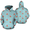 Watermelon Piece Polka Dot Blue Pattern Print Women Men Pullover Hoodie-grizzshop