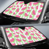 Watermelon Piece Stripe Green Pink Pattern Print Car Sun Shade-grizzshop