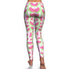 Watermelon Piece Stripe Green Pink Pattern Print Pattern Women Leggings-grizzshop