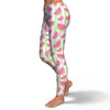 Watermelon Piece Stripe Green Pink Pattern Print Pattern Women Leggings-grizzshop