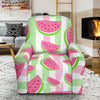 Watermelon Piece Stripe Green Pink Pattern Print Recliner Cover-grizzshop