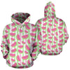 Watermelon Piece Stripe Green Pink Pattern Print Women Men Pullover Hoodie-grizzshop