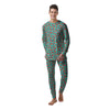 Watermelon Pieces Blue Print Pattern Men's Pajamas-grizzshop