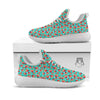 Watermelon Pieces Blue Print Pattern White Athletic Shoes-grizzshop