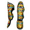 Watermelon Pieces Yellow Print Pattern Muay Thai Shin Guards-grizzshop