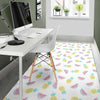 Watermelon Pineapple Piece White Pattern Print Floor Mat-grizzshop