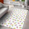 Watermelon Pineapple Piece White Pattern Print Floor Mat-grizzshop