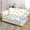 Watermelon Pineapple Piece White Pattern Print Loveseat Cover-grizzshop