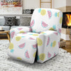 Watermelon Pineapple Piece White Pattern Print Recliner Cover-grizzshop