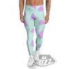 Watermelon Purple Tropical Print Pattern Men's Leggings-grizzshop