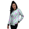 Watermelon Purple Tropical Print Pattern Women's Bomber Jacket-grizzshop