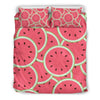 Load image into Gallery viewer, Watermelon Red Piece Pattern Print Duvet Cover Bedding Set-grizzshop