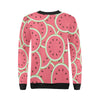 Watermelon Red Piece Pattern Print Women Crewneck Sweatshirt-grizzshop