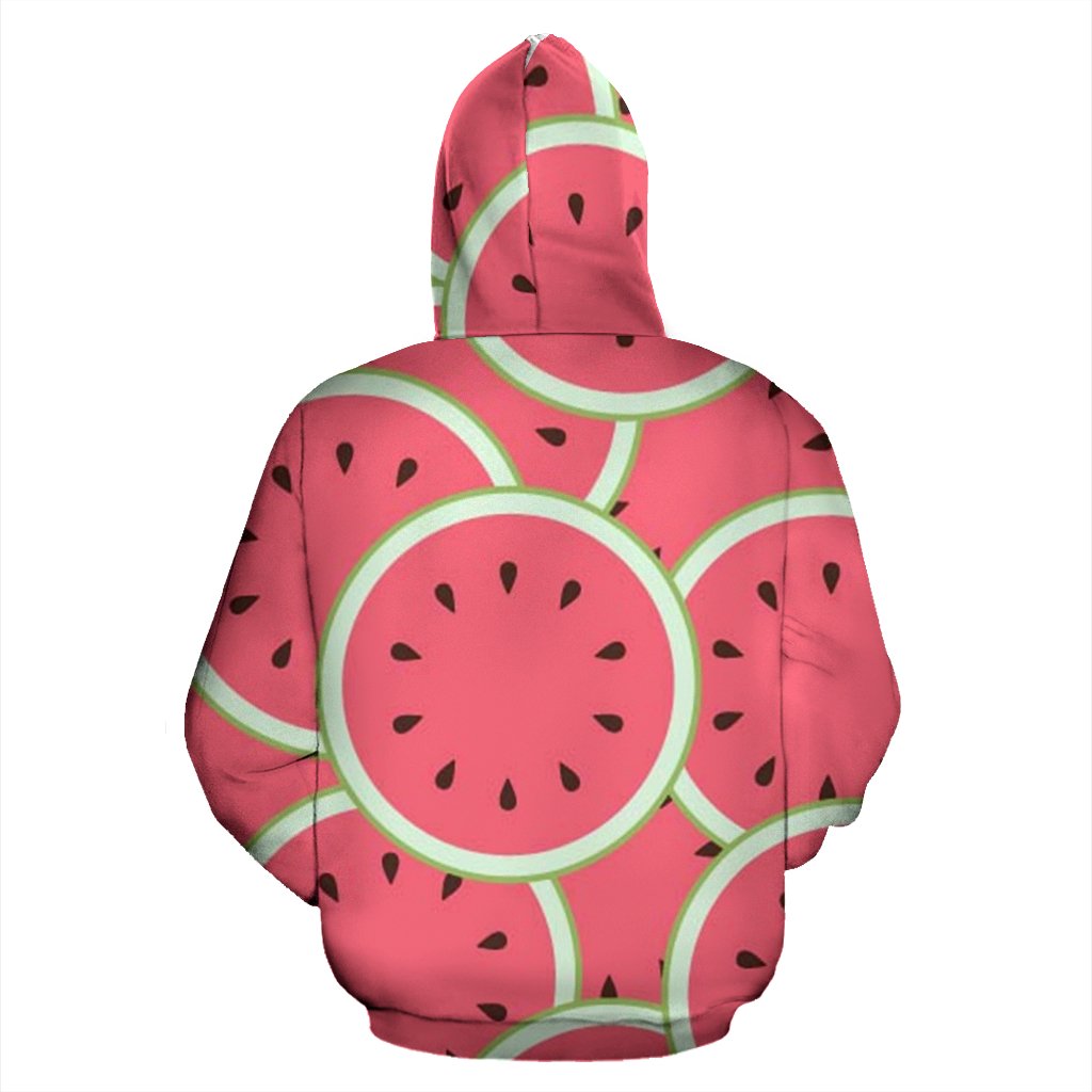 Watermelon Red Piece Pattern Print Women Men Pullover Hoodie-grizzshop