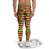 Watermelon Striped Green Print Pattern Men's Leggings-grizzshop