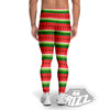 Watermelon Stripes Green Print Pattern Men's Leggings-grizzshop