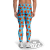 Watermelon Summer Blue Print Pattern Men's Leggings-grizzshop