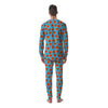 Watermelon Summer Blue Print Pattern Men's Pajamas-grizzshop