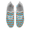 Watermelon Summer Blue Print Pattern White Athletic Shoes-grizzshop