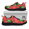 Watermelon Summer Fruits Print Pattern Black Sneaker-grizzshop