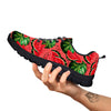 Watermelon Summer Fruits Print Pattern Black Sneaker-grizzshop