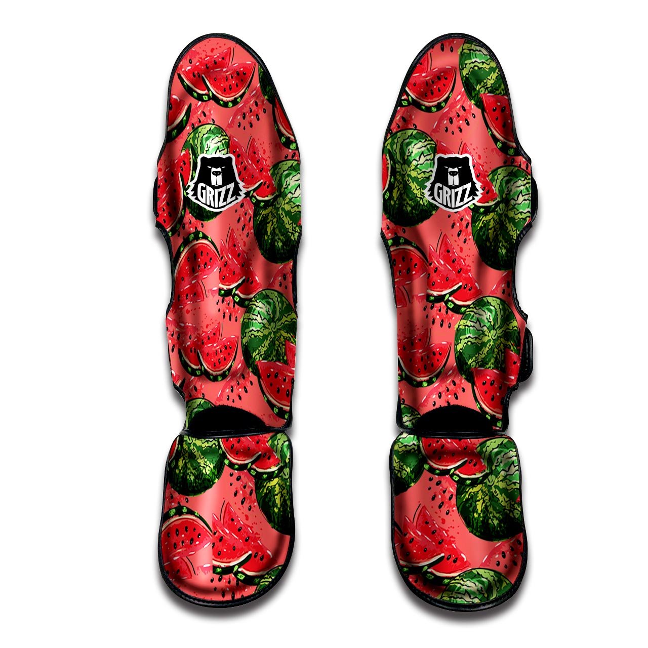 Watermelon Summer Fruits Print Pattern Muay Thai Shin Guards-grizzshop