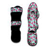 Watermelon Teal Chevron Print Pattern Muay Thai Shin Guards-grizzshop