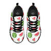 Watermelon White Summer Print Pattern Black Sneaker-grizzshop