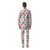 Watermelon White Summer Print Pattern Men's Pajamas-grizzshop