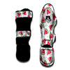 Watermelon White Tropical Print Pattern Muay Thai Shin Guards-grizzshop