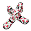 Watermelon White Tropical Print Pattern Muay Thai Shin Guards-grizzshop