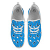 Wave Crab White And Blue Print Pattern White Athletic Shoes-grizzshop