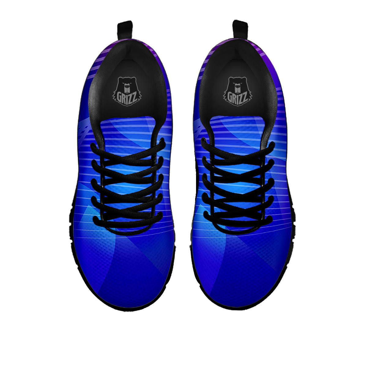 Wave EDM Print Black Sneaker-grizzshop