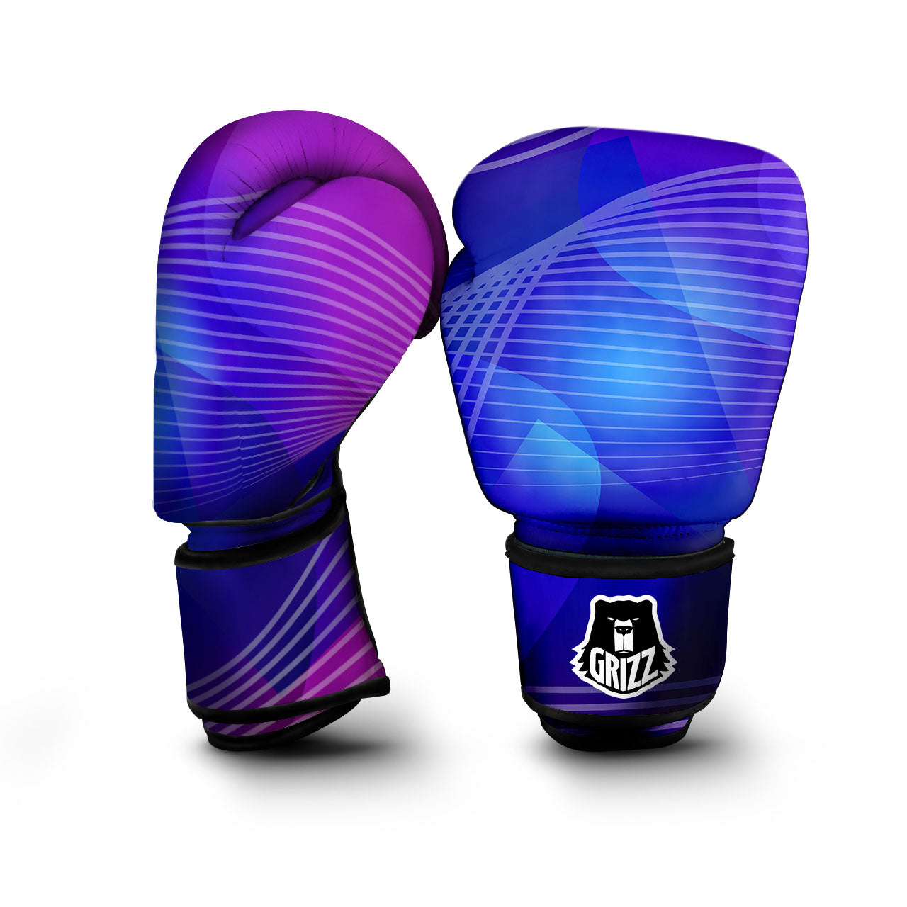 Wave EDM Print Boxing Gloves-grizzshop