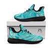Wave Psychedelic Print Pattern Black Athletic Shoes-grizzshop