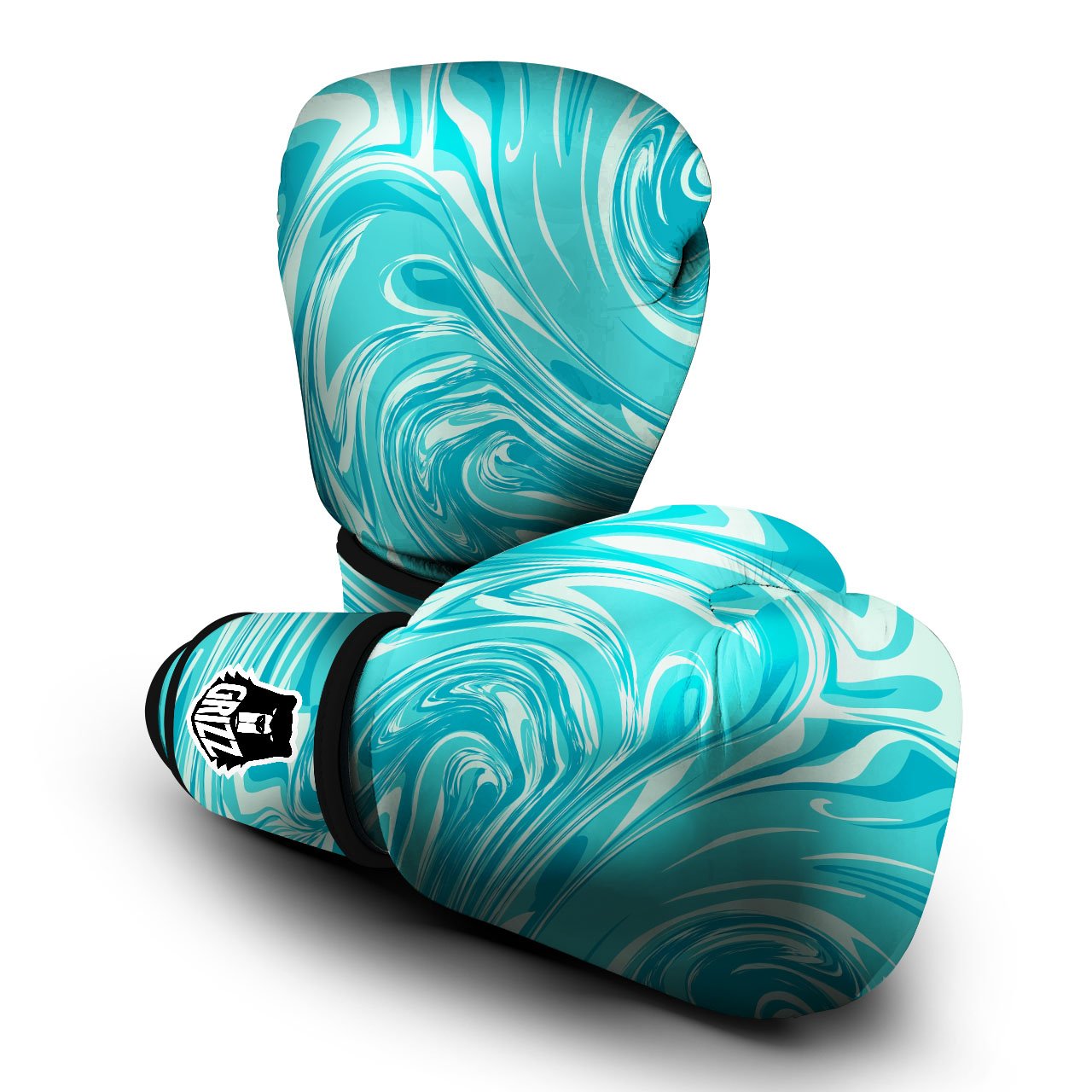 Wave Psychedelic Print Pattern Boxing Gloves-grizzshop